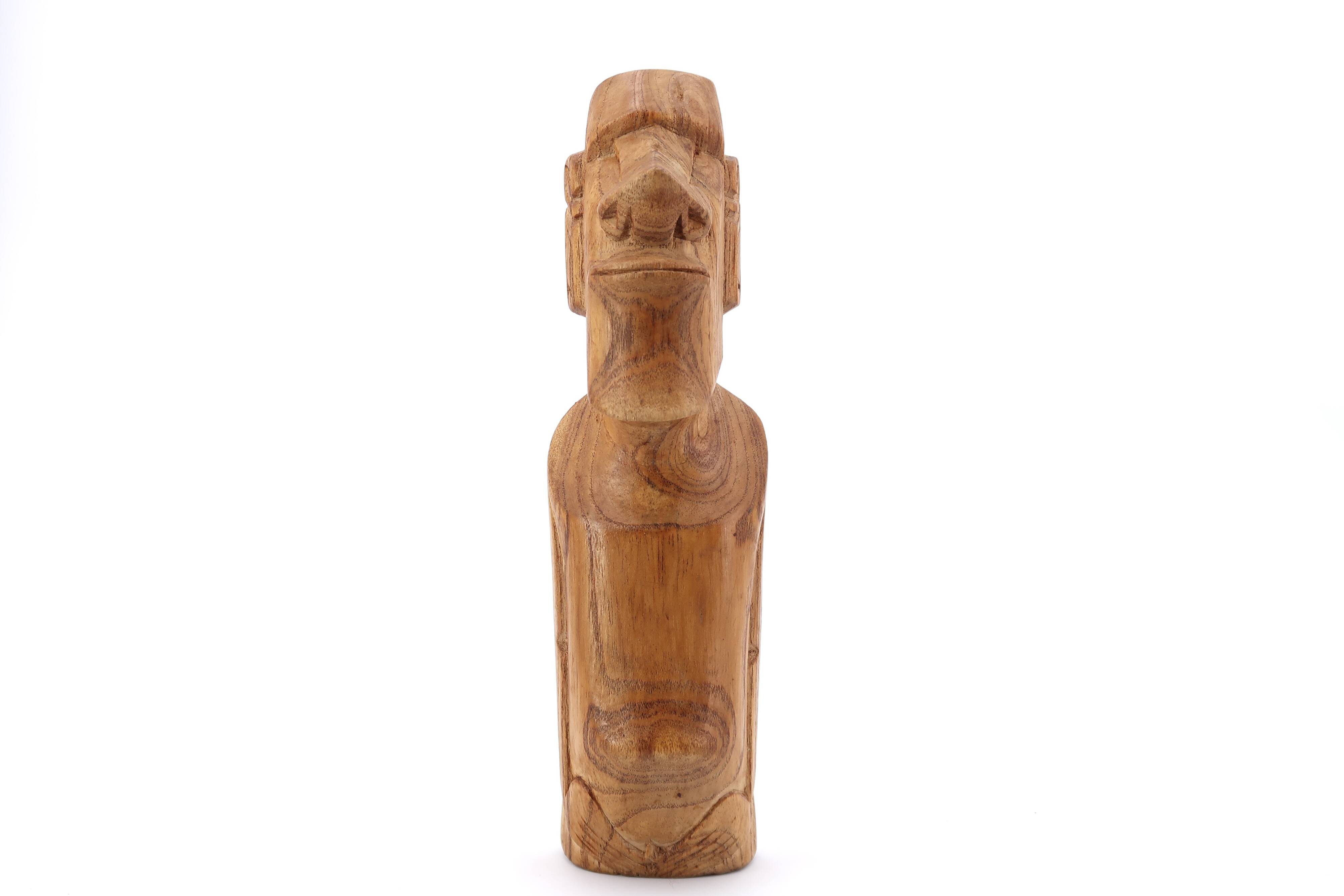 Moai wooden paperweight, 70s