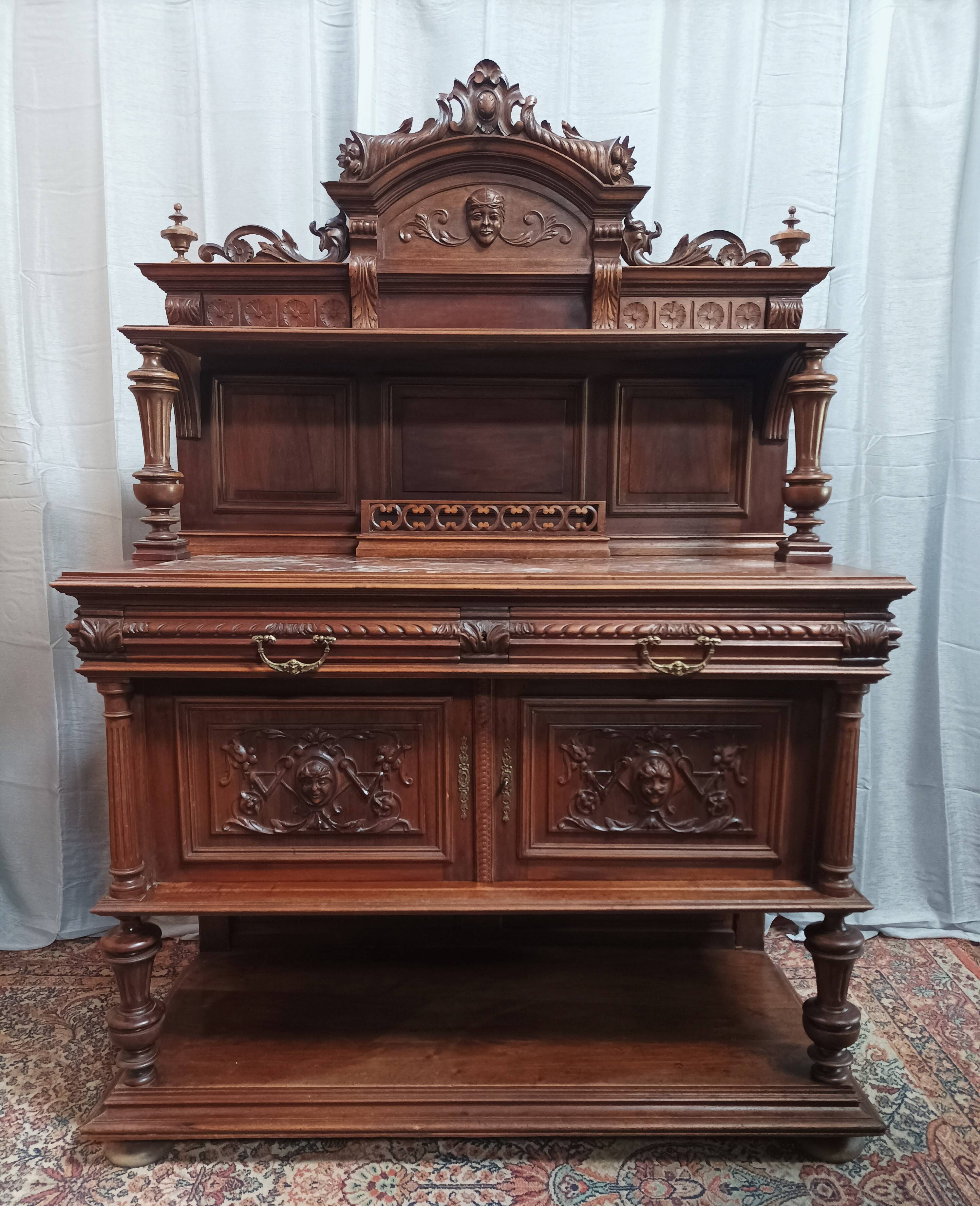 Renaissance walnut sideboard