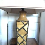 Vintage ceramic lamp bamboo style