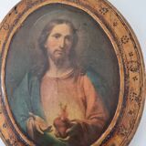 icon Jesus Christ sacred heart - religious, Christianity