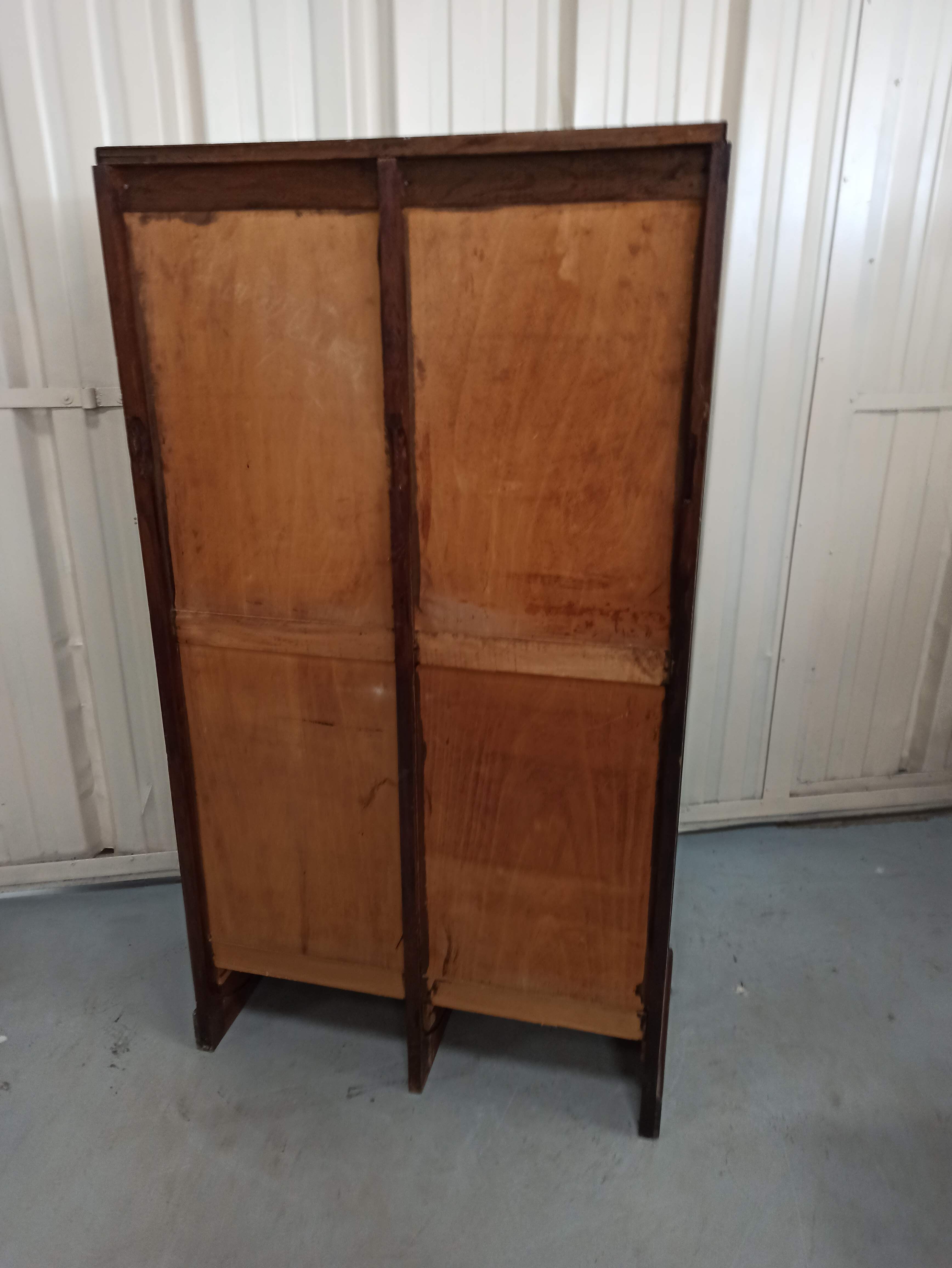 Notary furniture - double curtain binder in oak 2 columns