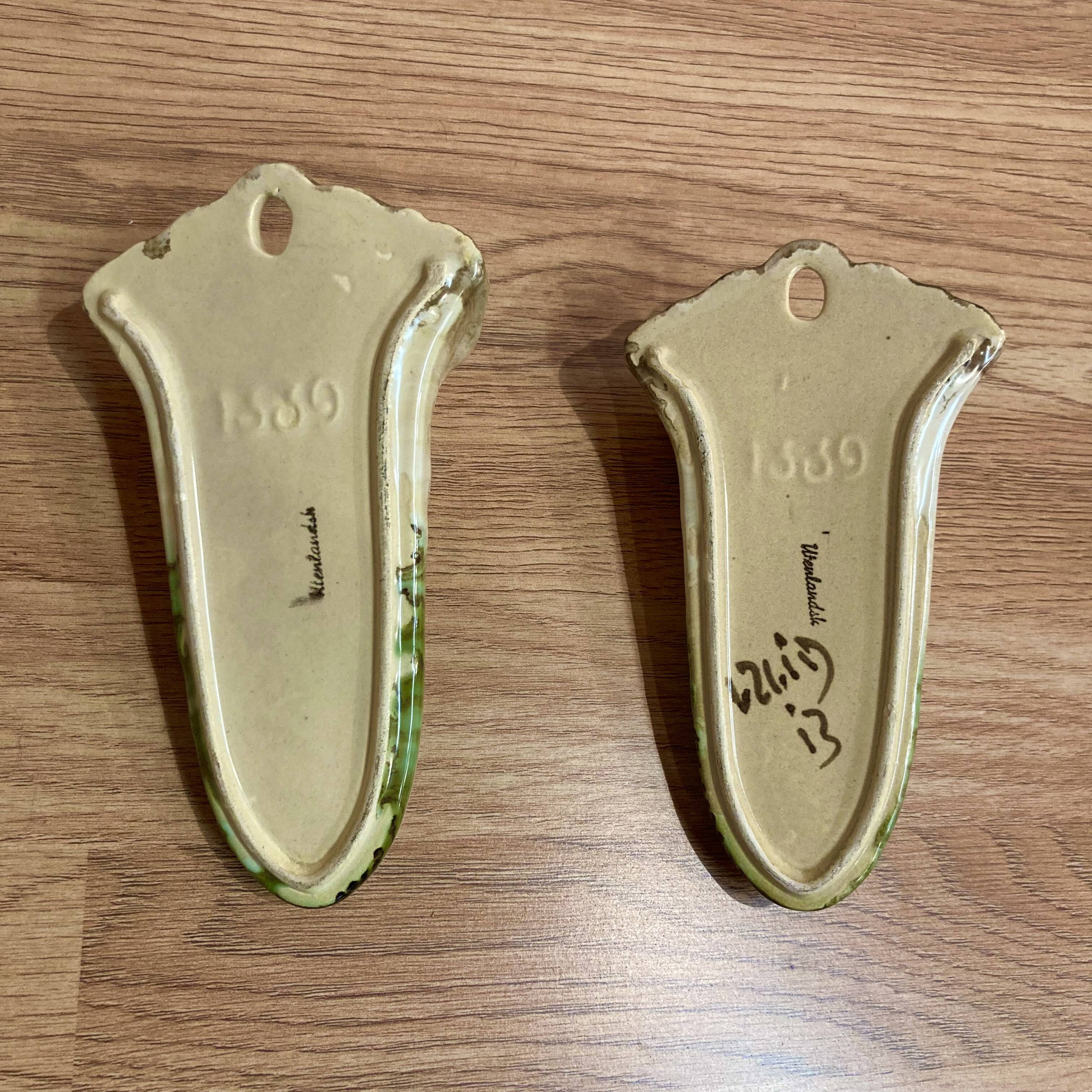 "art deco" vases pair.