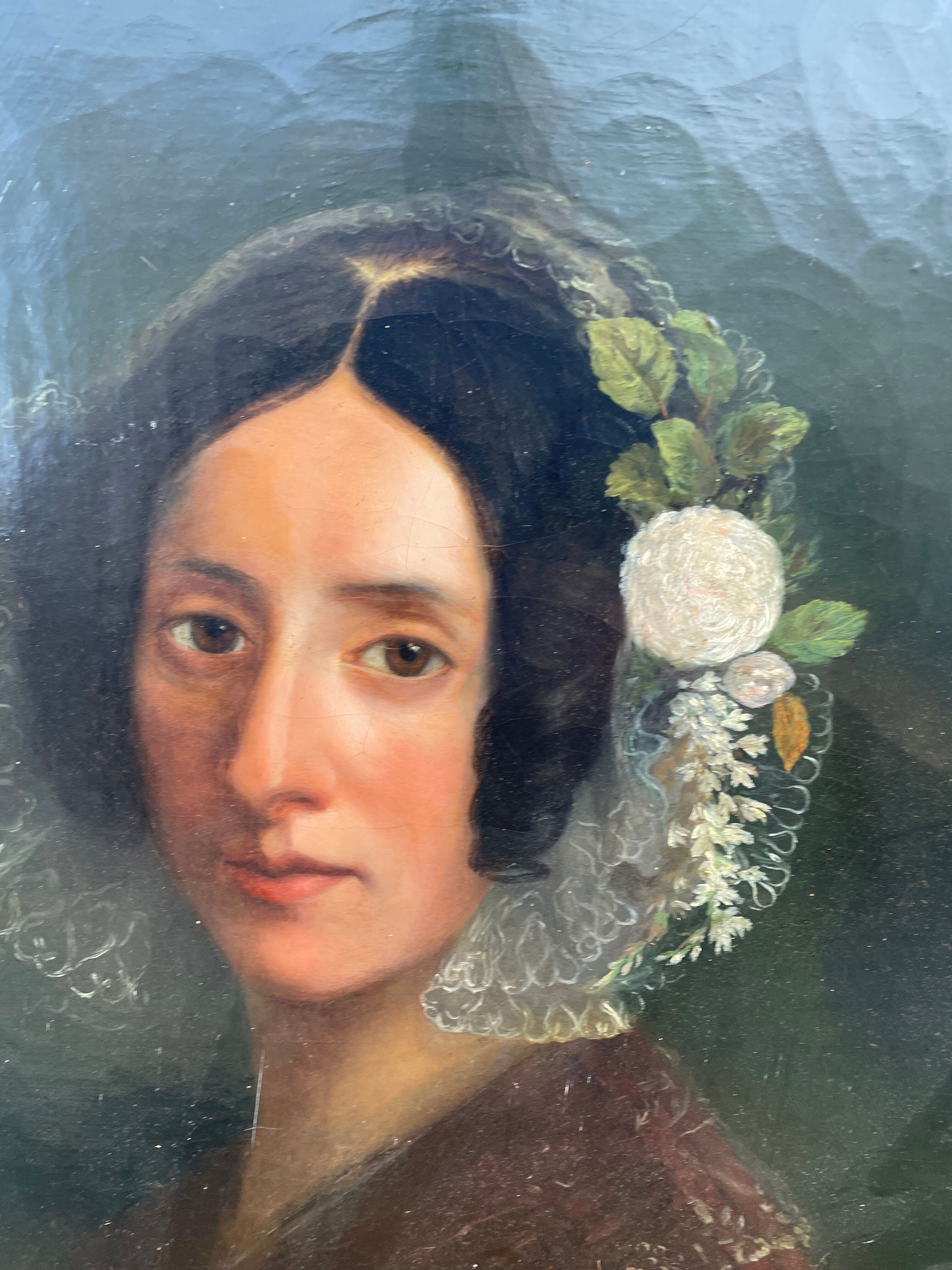 Oil on canvas early 19th signed