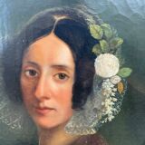 Oil on canvas early 19th signed