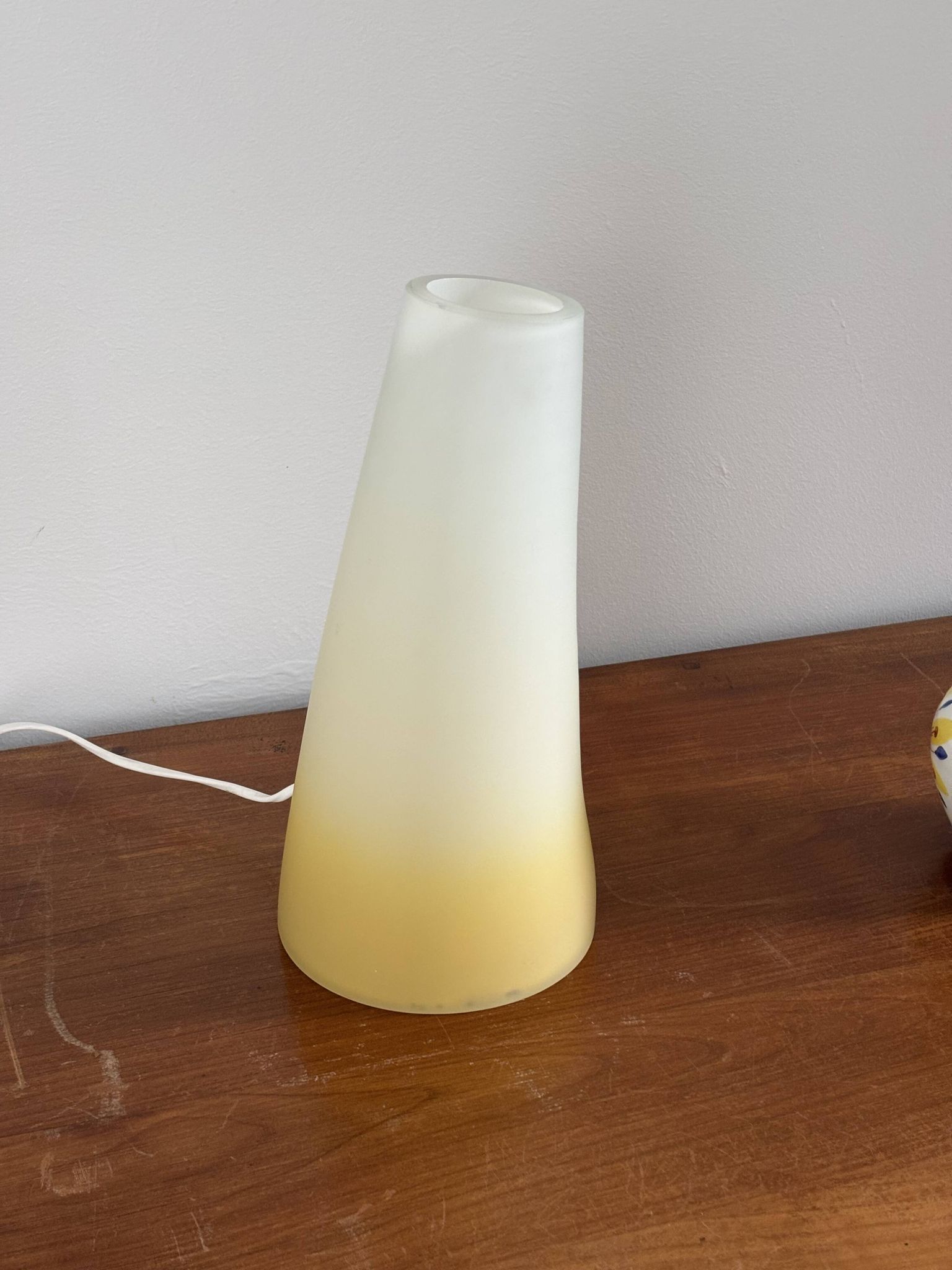 Lampe en verre vintage