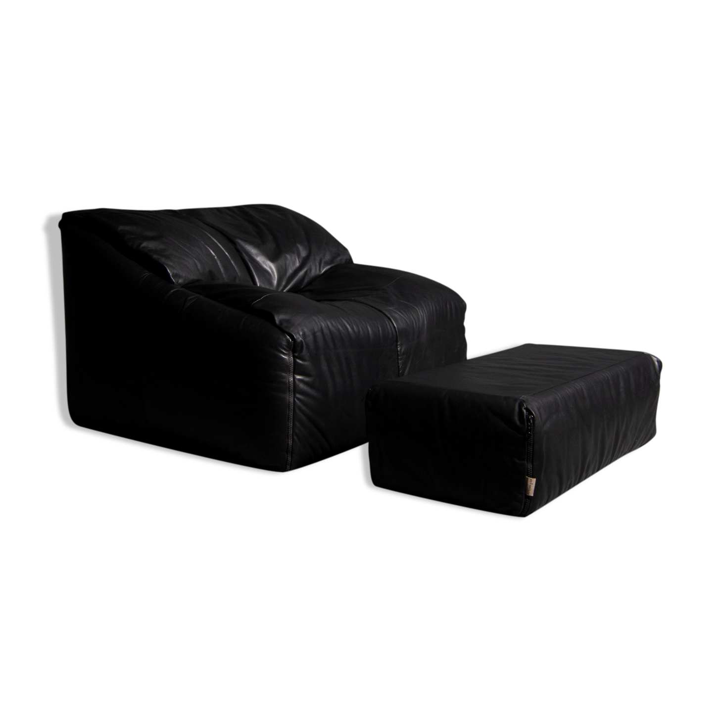 Armchair and Ottoman Cinna model Plumy made for Ligne Roset