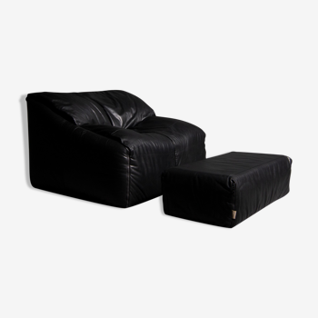 Armchair and Ottoman Cinna model Plumy made for Ligne Roset