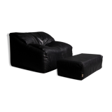 Armchair and Ottoman Cinna model Plumy made for Ligne Roset
