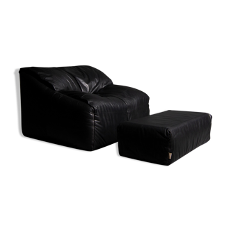 Armchair and Ottoman Cinna model Plumy made for Ligne Roset