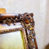 Portrait d'un petit garçon, années 1940, huile sur toile, encadré