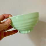 Service à café en opaline vert mint
