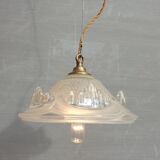 Pendant lamp glacier Ezan art deco 1930