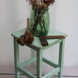 Wooden workshop stool