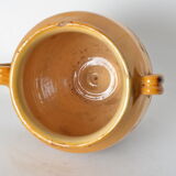 Pot vernissé jaune