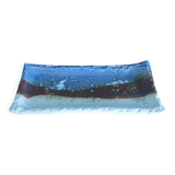 Brutalist ceramic pen holder, signed