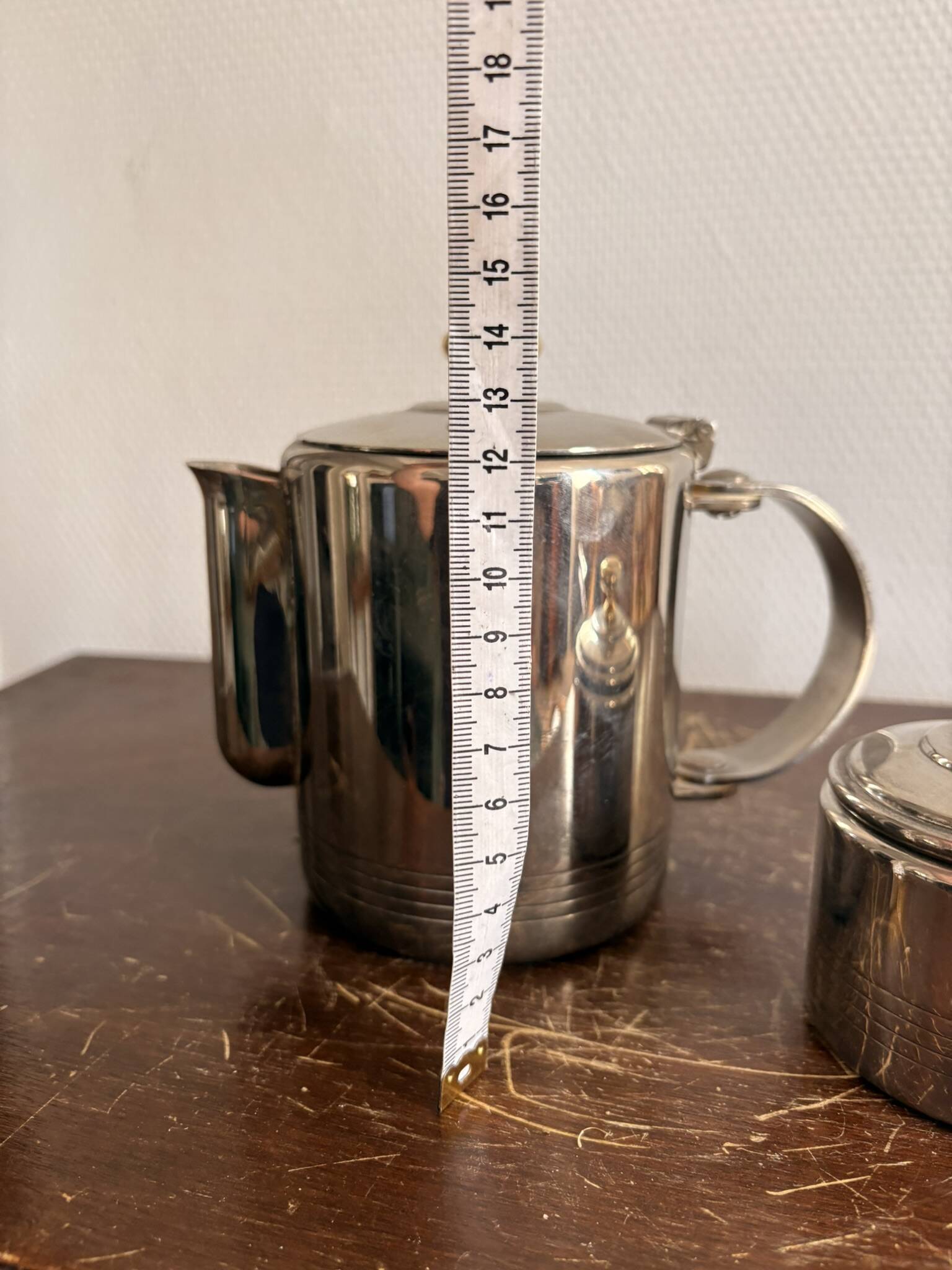Antique Teapot Vintage Art Deco Silver-Plated Sugar Bowl