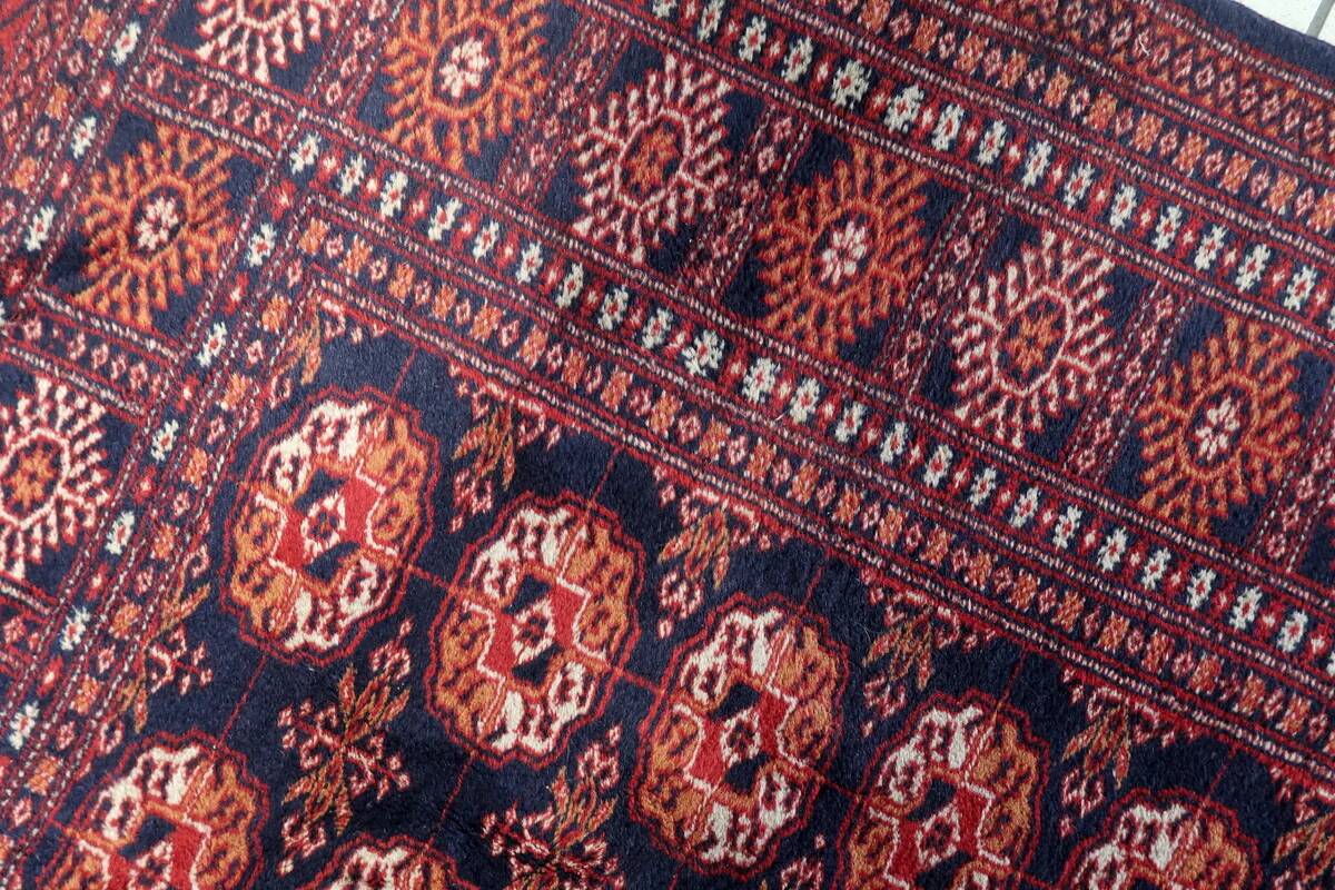 Tapis Boukhara ouzbek vintage fait main, 153 cm x 254 cm, années 1960 - 1C1151