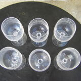 Série de six verres anciens