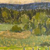 Vintage Painting Landscape signed by Svan Grandin (1906- 1982)