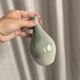 Small vintage vase in glazed ceramic