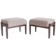 Set of two vintage camel bouclé stools, Edmund Homa, 1960s.