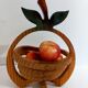 Equinoccio fruit basket in foldable wood from the 70s
