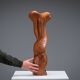 Abstract biomorphic wooden sculpture 1978