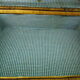 Picnic suitcase, braided wicker, 2 handles, leather closure