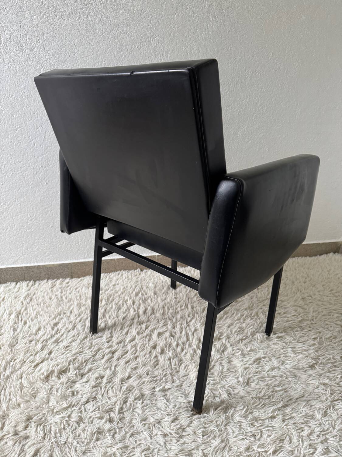 Black armchair, 50s design