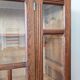 Armoire vitrée chêne massif des années 40/50