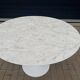 Original round Knoll Tulip dining table (120cm) Arabescato matte LIKE NEW!!