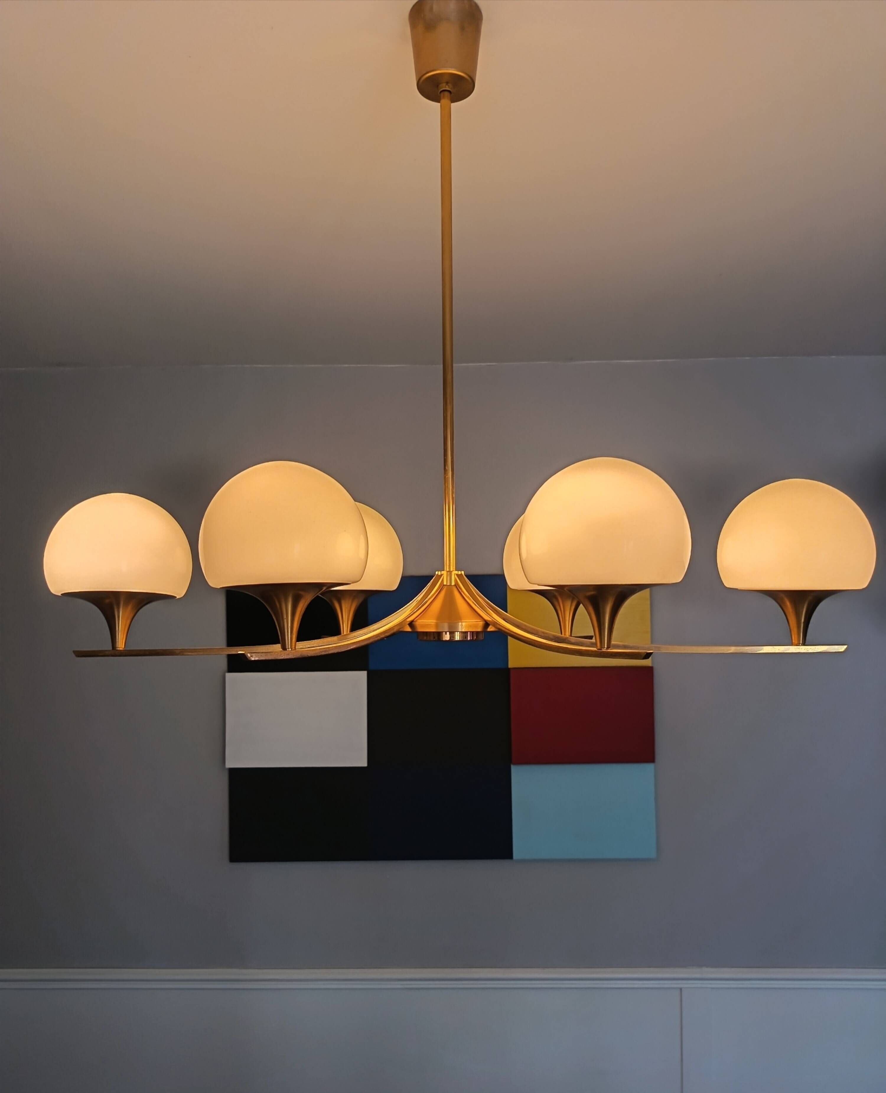 Chandelier par Gaetano Sciolari des années 1970
