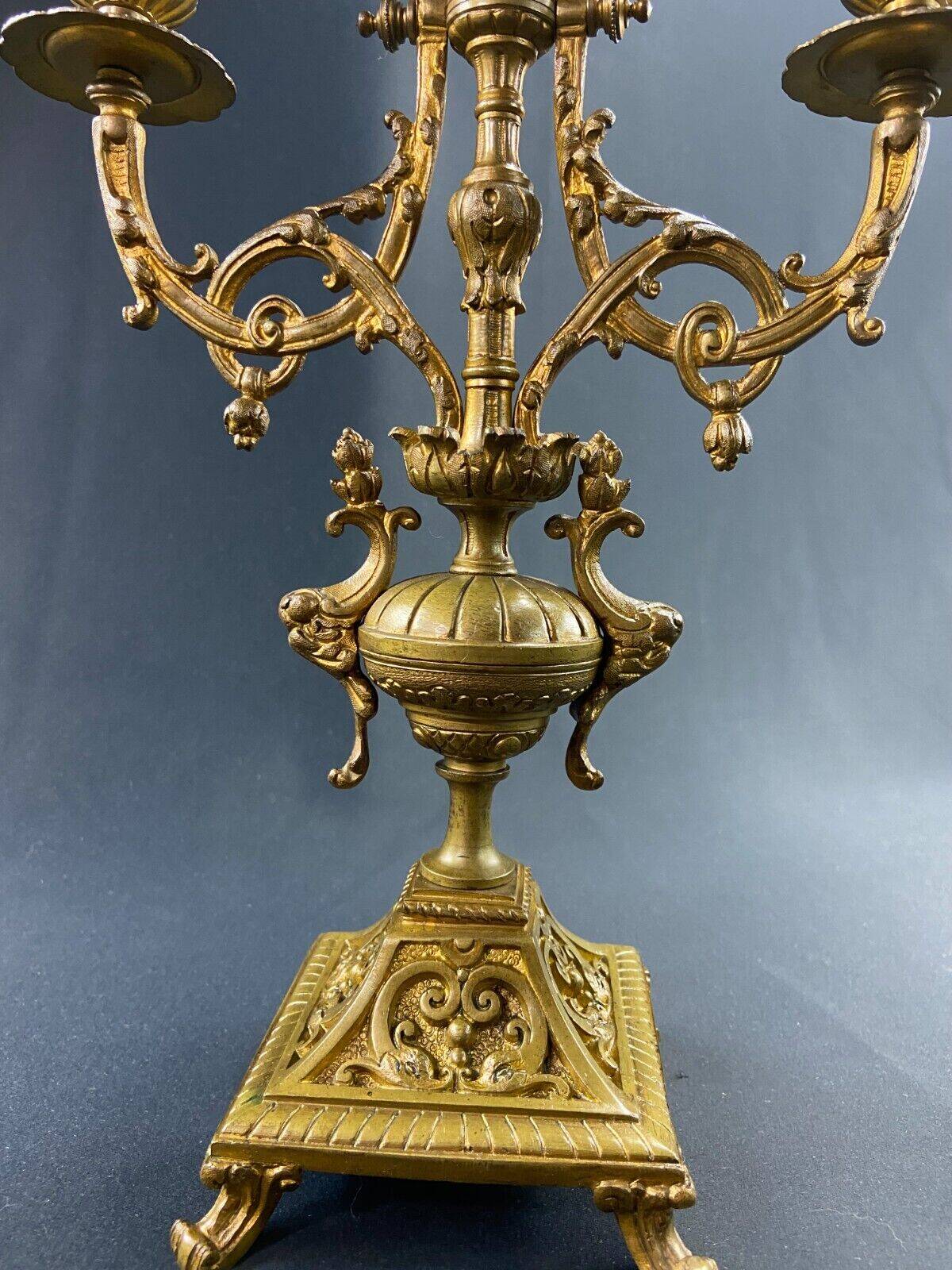 19th century bronze candlestick in Louis XIV style