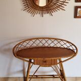 Coiffeuse bambou avec miroir