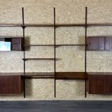 60s 70s teak wall shelf Wall Unit Kai Kristiansen for FM Møbler Denmark