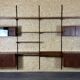 60s 70s teak wall shelf Wall Unit Kai Kristiansen for FM Møbler Denmark
