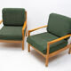 A pair of mid century Scandinavian style armchairs, 1970´s