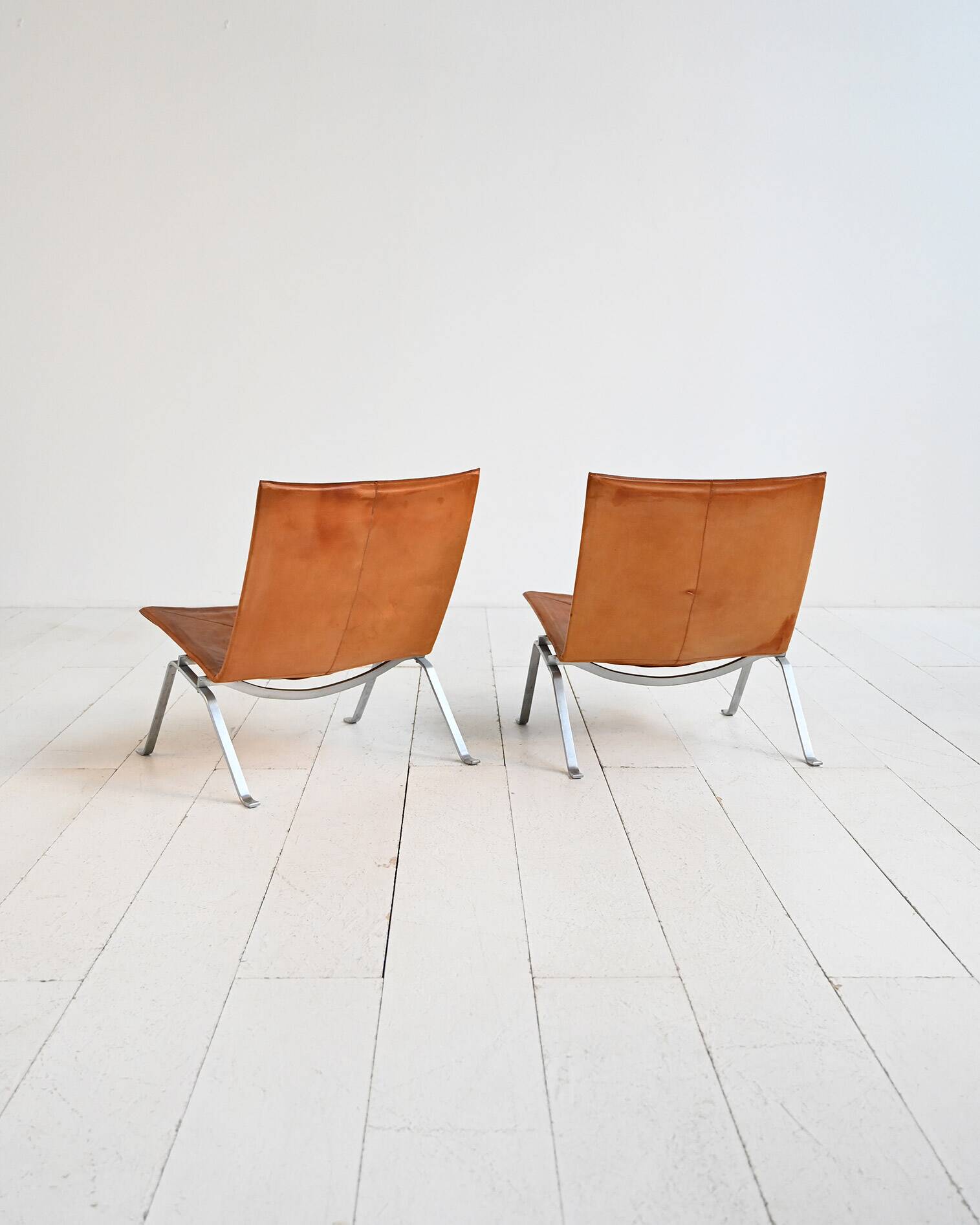 Pair of "PK22" Armchairs by Poul Kjærholm for E. Kold Christensen, 1950s