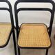 Pair of Italian caned chairs by Giorgio Cattelan for Cidue.