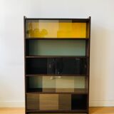 Vintage wooden showcase library 1950