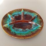 Compartmentalized plate Dema Ceram Vallauris