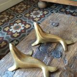 Couple of sea lions brass.