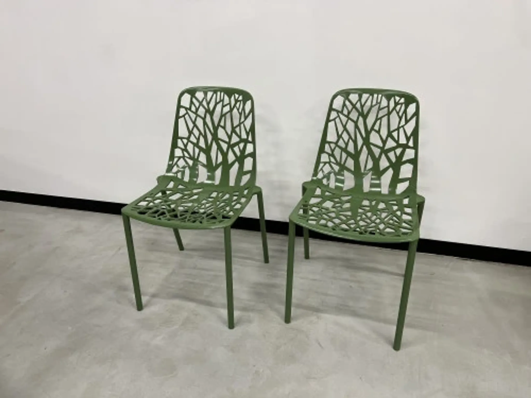 Duo de chaises Fast Forest, vert forêt