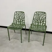 Duo de chaises Fast Forest, vert forêt