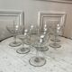 Lot of 8 crystal champagne glasses engraved 50/60 years