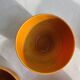 Lot de 4 petits bols marrons en verre H12 D13
