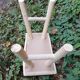 Small stool in raw wood