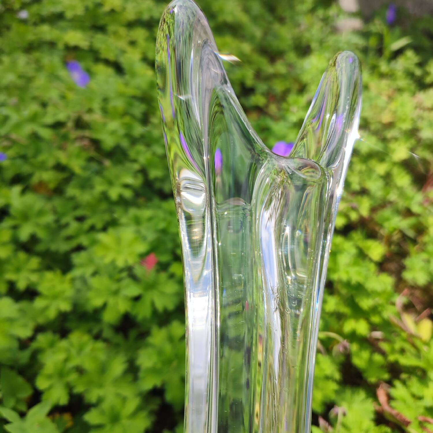 Vase soliflore en cristal transparent