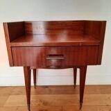 Small vintage wooden bedside cabinet
