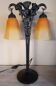 Art Deco Wrought Iron Lamp by Charles Schneider